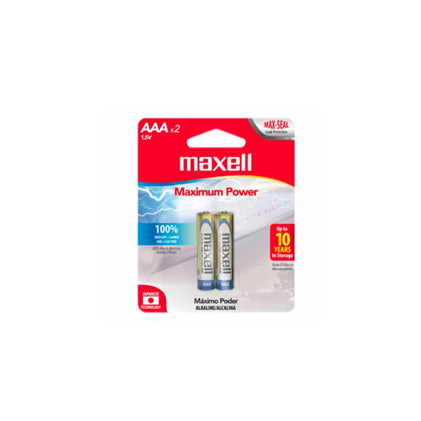 PILAS - AAA - MAXELL - BULTO x 2 CAJAS x 24 BLISTER x 2 UND