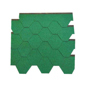 TEJA HEXAGONAL EDIL VERDE 3MM SL (GL) - 3MTS2 -PAQ X 21 LAMINAS TIPO TEJAS EXAGONALES