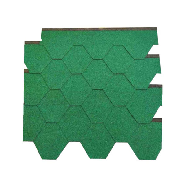 TEJA HEXAGONAL EDIL VERDE 3MM SL (GL) - 3MTS2 -PAQ X 21 LAMINAS TIPO TEJAS EXAGONALES