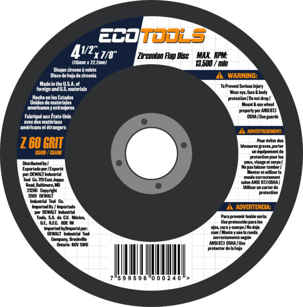 DISCOS FLAP DE 4-1/2" GRANO 80 - BULTO X 200 UNID - 10 CJX 20 UNID