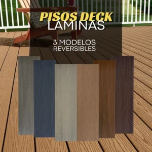 PISOS DECK - PARA EXTERIORES - ECOTOOLS - OLD WOOD / TEAK - 2.9mts X 14cm X 2.3cm - UND