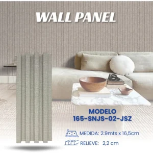 WALL PANEL - ECOTOOLS - MOD 165-SNJS-02-JSZ - 2.9 mts x 16.5 cm x 2.2 cm - CAJA X 14 UNDS